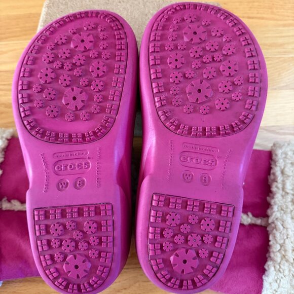 Crocs Nadia Boots in Berry Pink Size 8 - Picture 16 of 16